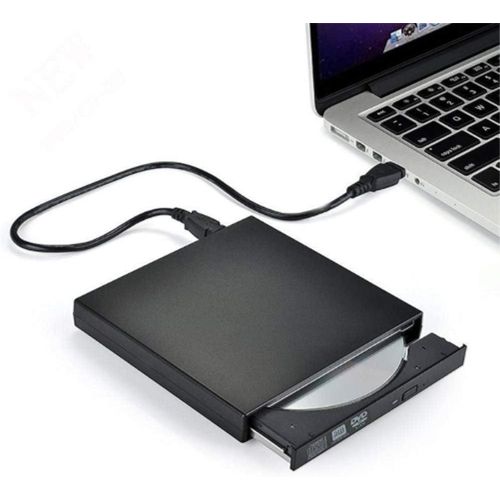 General External CD DVD Drive for Laptop Notebook PC Desktop Computer, Black - image 2
