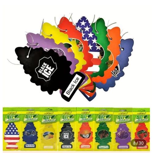 product_image_name-AD-5pcs Aromatic Car Tablet Perfume - Multicolour -1