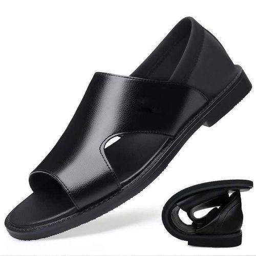 product_image_name-Fashion-Men's Palm Sandals Shoes Comfortable Soft Sole Casual Black-1