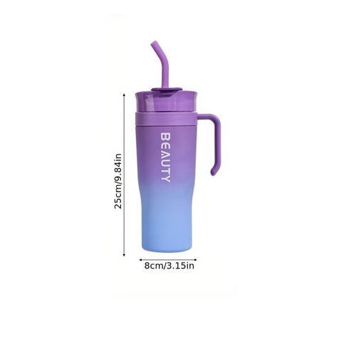 ShebSheb PC Material Plastic Cup 1200Ml Straw Cup Large Capacity - image 2