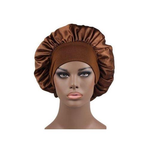 product_image_name-Generic-2PCS Wide Band Satin Hair Bonnet Sleeping Cap Hair Bonnet Satin Bonnet Silk Hair Cap-3
