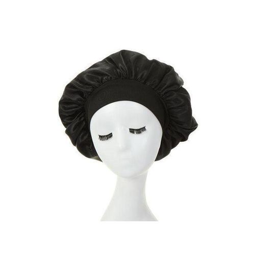 product_image_name-Generic-2PCS Wide Band Satin Hair Bonnet Sleeping Cap Hair Bonnet Satin Bonnet Silk Hair Cap-5