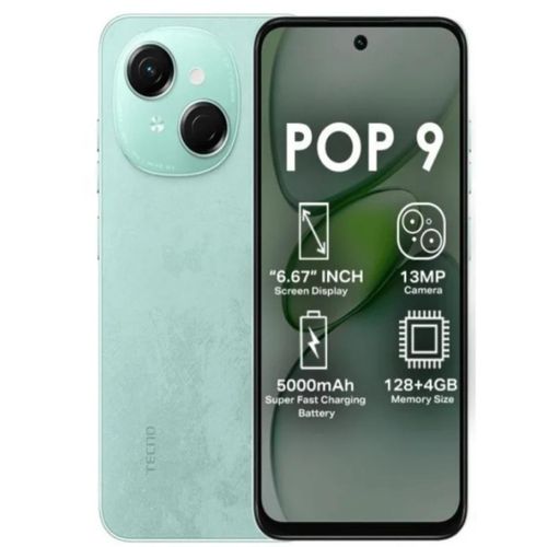 product_image_name-TECNO-Pop 9 - 6.6'' -128GB ROM - 3GB RAM - 13MP Rear/8MP Front - 5000mAh - Magic Skin Green + 13 Months Warranty-1