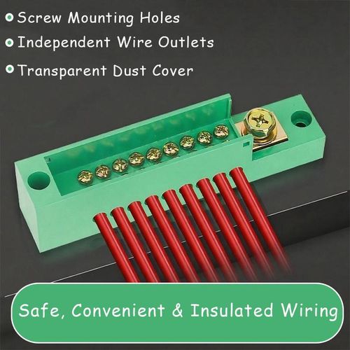 product_image_name-Generic-2-inch x 8-outlet junction box - Heavy-duty ABS plastic junction terminal with transparent insulation, corrosion resistant and high current capacity.-3