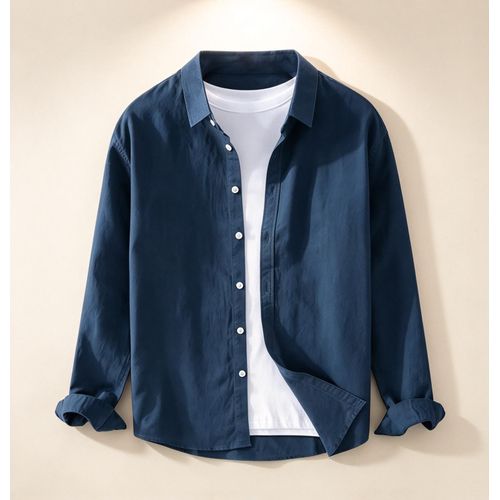 Fashion Men's casual long sleeve shirts, sports shirts - image 3