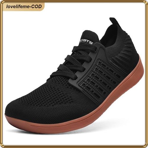 product_image_name-ASHION-Men’s Black Brown Mesh Sneakers: Lightweight Breathable Casual Shoes for Daily Wear-1