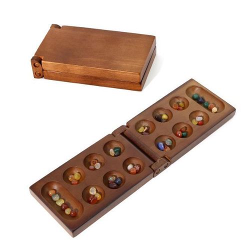 Generic Mancala Board Game, Portable Strategy Game, Mancala Strategy Board Game, Educational Toy