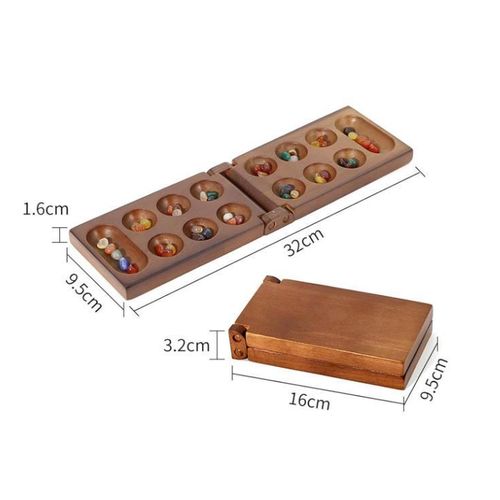 Generic Mancala Board Game, Portable Strategy Game, Mancala Strategy Board Game, Educational Toy - image 2