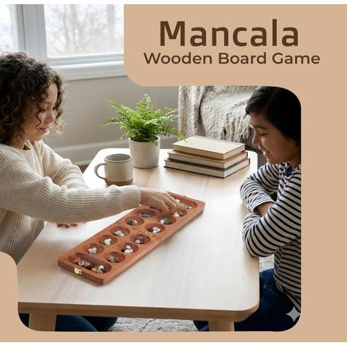 Generic Mancala Board Game, Portable Strategy Game, Mancala Strategy Board Game, Educational Toy - image 3
