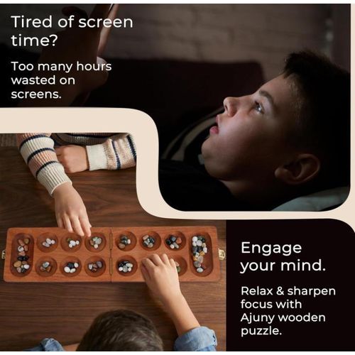 Generic Mancala Board Game, Portable Strategy Game, Mancala Strategy Board Game, Educational Toy - image 5