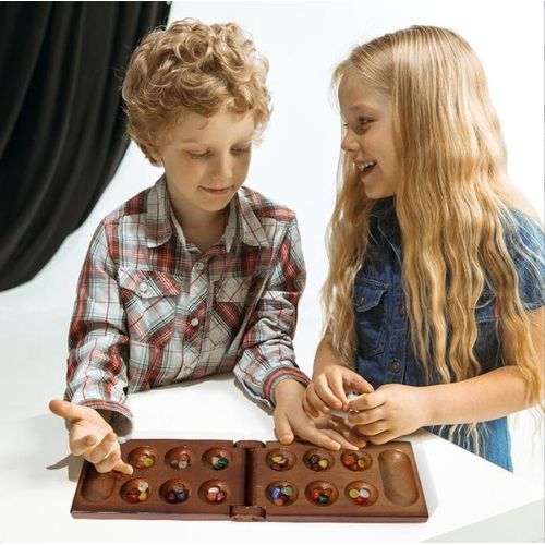 Generic Mancala Board Game, Portable Strategy Game, Mancala Strategy Board Game, Educational Toy - image 7