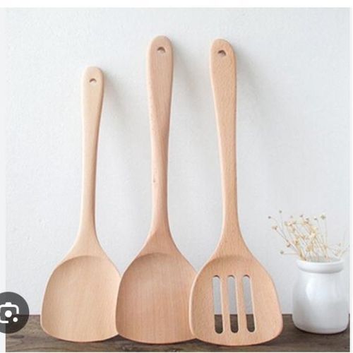 A Design 3pcs Large Bamboo Kitchen Ware - Multicolours