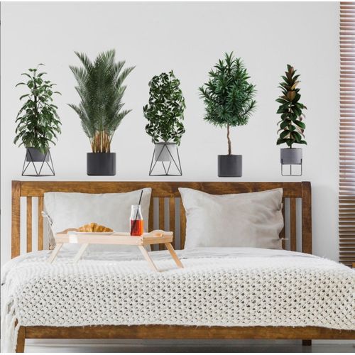 product_image_name-Generic-5 IN 1 3D decorative wall stickers leaves tropical plant stickers-1