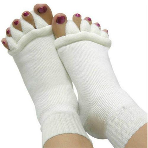 Shop Generic White Sleeping Massage J Five Toe Socks Fingers Separator  Online