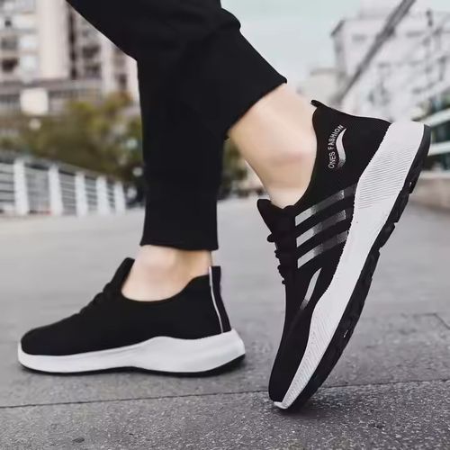 product_image_name-Fashion-Men Sneakers Lightweight Breathable Comfortable Non Slip Running Shoes And A Pair Of Socks For Free-1