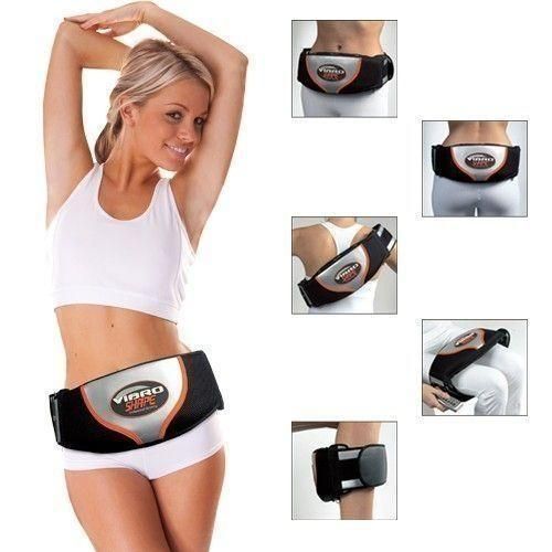 Vibro Shape Slimming And Massage Belt - Black/White - image 2
