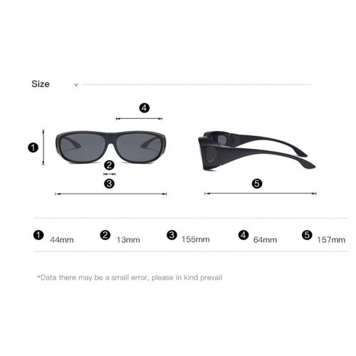 Shop Fashion Fit Over HD Day Night Driving Glasses Wraparound Sunglasses  for Men, Women - Anti Glare Polarized Wraparounds Online