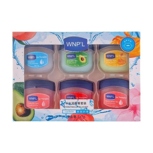 Vaseline 6 Pcs Lip Gloss Lip Therapy Balm -Rosy Lips 7g