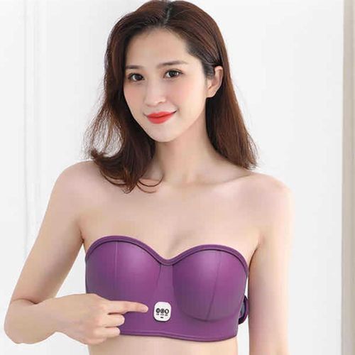 Generic Electric Breast Massage Bra USB Charging Vibration Chest