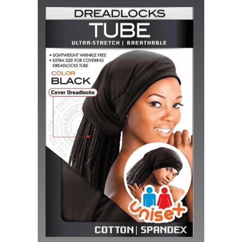 product_image_name-Hairstyla-2pcs × Dreadlocks Tube/Band Braided Hair Cup/Hat - Rasta Hair Cover - Black-2