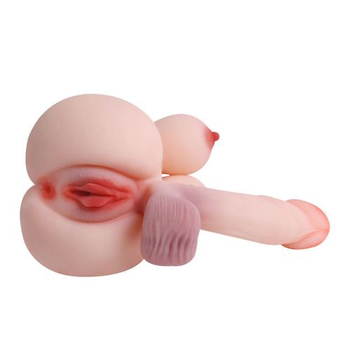 product_image_name-RUNSONE-2kgs She-male Sex Doll Realistic Dildo Torso with Tight Vagina Anal Tunnel Flexible Big Penis Women Vagina Clitoris Men Masturbator Unisex Sex Toys for Adult Female Couple Les-bian G-ay-4
