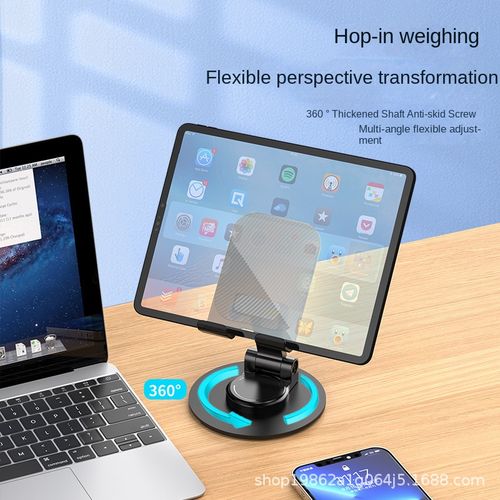 product_image_name-Generic-Multifunctional Folding Metal Rotating Cell Phone Holder-3