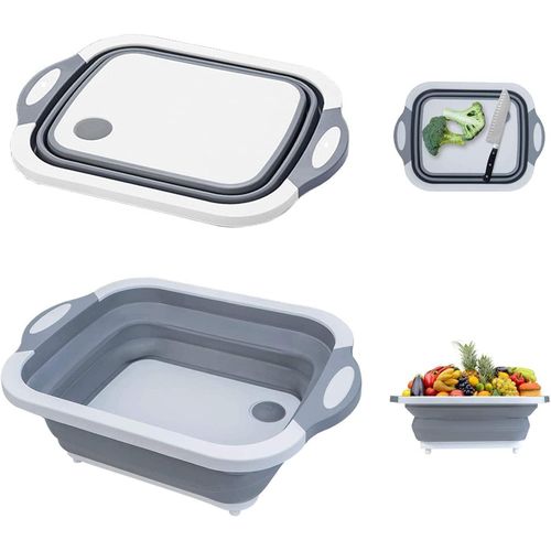 product_image_name-Generic-Foldable Multifunctional Kitchen Basin- Grey/White-3
