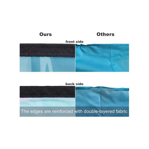 product_image_name-TodyJeyHo-Beach Blanket Waterproof Sandproof Beach Mat 79" X 83" /10'x9'for 2-8 Adults Quick Drying Outdoor Picnic Mat Beach Accessories for Travel, Camping, Hiking-5