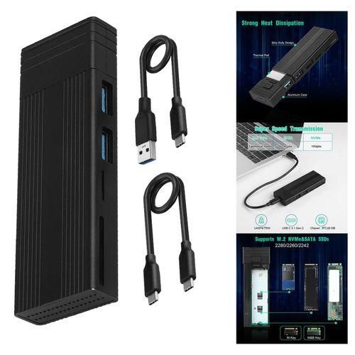 Shop Generic M.2 NVMe SSD Enclosure Mini For SSD 224222602280 Type C ...
