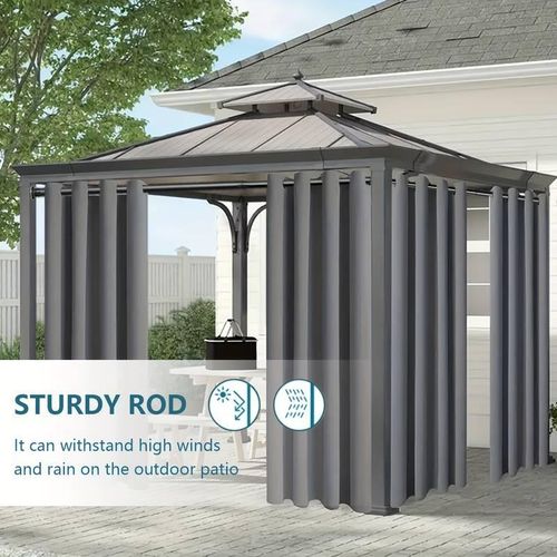 product_image_name-Generic-Stainless steel clothes drying rod, retractable curtain rod/shower curtain rod-3