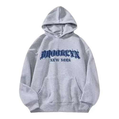 product_image_name-Fashion-Men's Outdoor Sports Sweatshirt Cotton Long Sleeve Thermal Hoodie - Grey-1