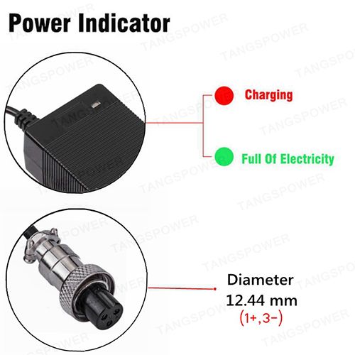 54.6V 4A / 48V 4A AC Adapter Power Supply Lithium Battery Charger for 13S  48V Lithium Li-ion Batteries Pack with 3 Pin XLR Plug