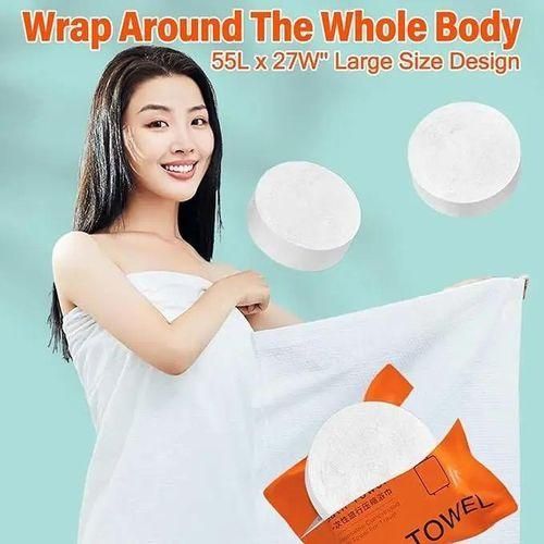 product_image_name-Generic-Bath & Shower Disposable towel 20pcs /bag premium Compressed Towels, Pure Cotton Portable Washcloth for Camping or Travel-5