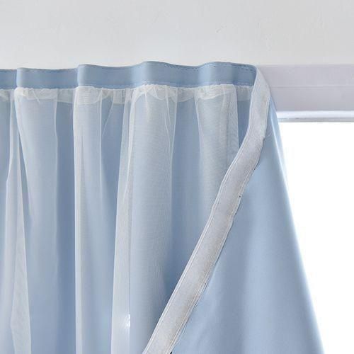 product_image_name-Generic-High Blackout Curtain in Velcro Fabric, Hollow, Nordic Style 100*210CM-5