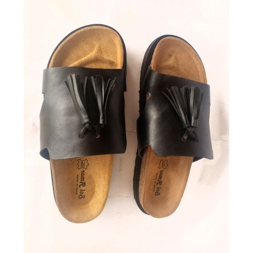 product_image_name-Sol Amor-KinFit Birk Leather Slippers - Black-4