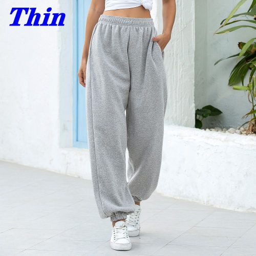 Shop Generic Loose Joggers Wide Leg SweatPants Women Trousers Plus Size  Online