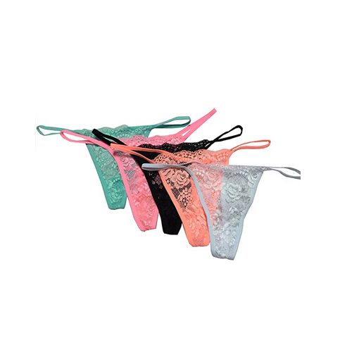 Shop April Sexy Lace G String Thongs Panties - 12 Pieces Multicolor ...