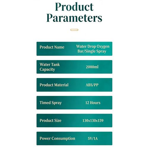 product_image_name-Generic-2000ml Cool Mist Humidifier Dual Spray Nozzles for Home Bedroom Office Green-5