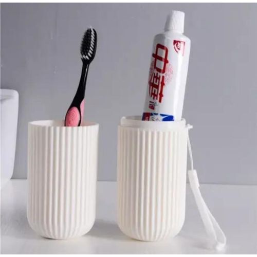 product_image_name-AD-2 in 1 Multifunctional Toothbrush holder and Cup - Multicolor -2