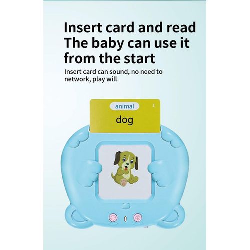 product_image_name-Generic-Card Machine with 255 learnning card（510 English Word） For Children's Early Education Educational Card Machine For Children Aged 0 To 8 Years Old English Enlightenment Card Machine Early Education Card Machine -6