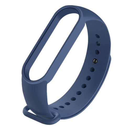 Shop Generic For Xiaomi Mi Band 6 Silicone Strap Watchband-Midnight ...