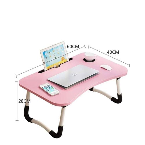 Generic Foldable laptop table-Pink