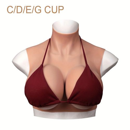 Shop AICO High Collar Fake Breast Forms Chest Vest Silicone Fake Boobs  Sleeveless Top Costume For Roleplay Drag Queen Crossdresser Transge Online