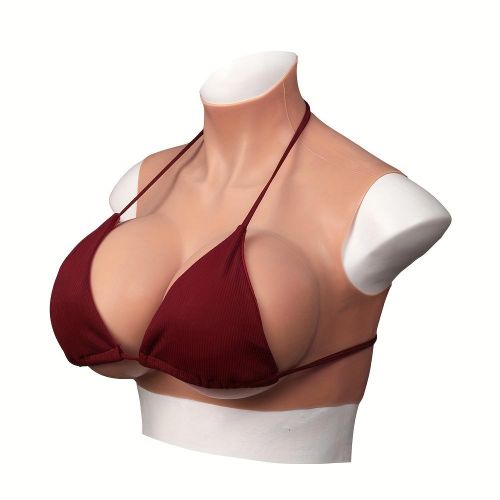 Shop AICO High Collar Fake Breast Forms Chest Vest Silicone Fake Boobs  Sleeveless Top Costume For Roleplay Drag Queen Crossdresser Transge Online