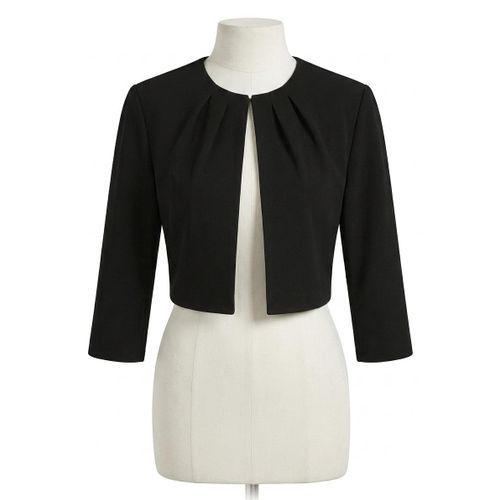 Jackets Black casual long sleeved jacket - image 2