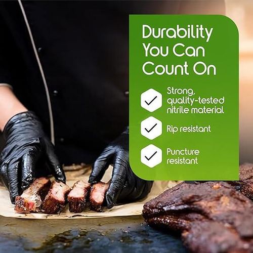 product_image_name-Everpack-1000 Pcs Black Nitrile Disposable Gloves – Powder & Latex-Free, Medium.-2