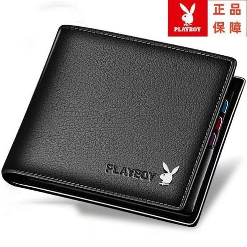 product_image_name-Fashion-Gongzi Men's Short Wallet Driver's Licenses Multi Slot Wallet Card Cover - black-1