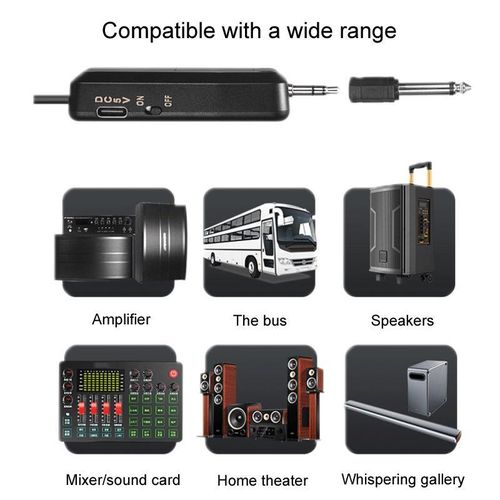 product_image_name-Generic-One For Two UHF Wireless Headset Microphone Lavalier Headset Amplifier-6