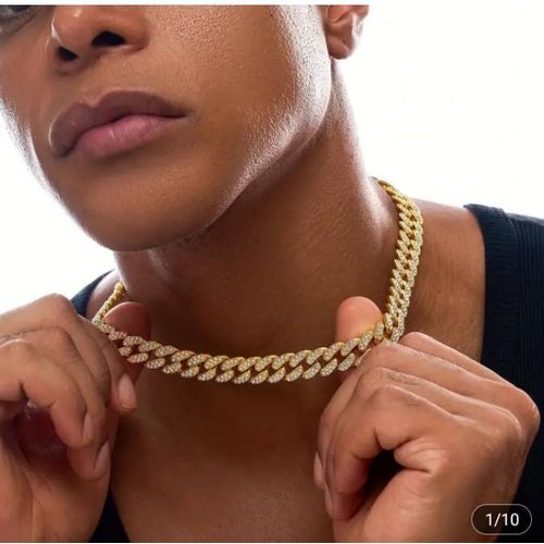 AD Gold Necklace with Sparkle Blinks - Gold - image 2