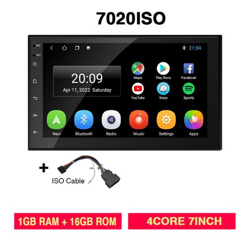 7 inch Android 10.0 Universal One DIN Car Radio GPS Navigation